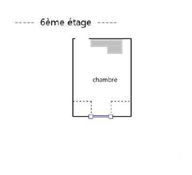 Chambre à vendre - 1 pièce - 9.16 m2 - PARIS - 75015 - ILE-DE-FRANCE - Century 21 Montparnasse Pasteur